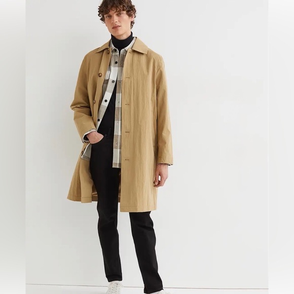 H&M Other - H&M Men's Water Repellant Beige Trench Coat